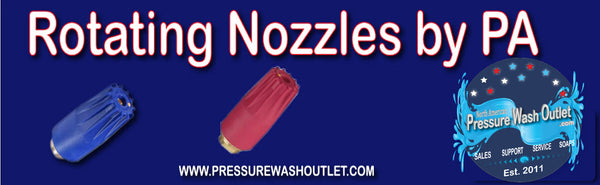 PRESSURE WASH ROTATING NOZZLES by PA